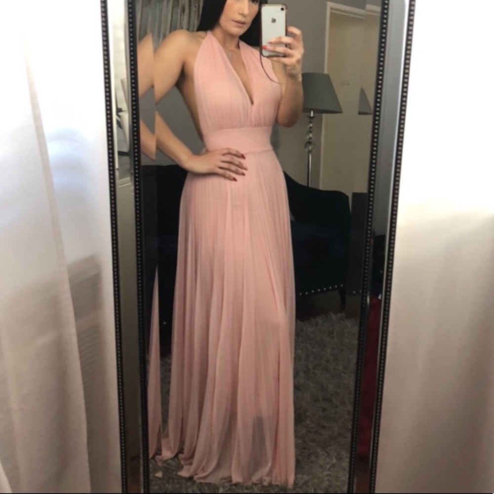 Pink Maxi Dress “dusty pink”